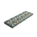 Custom Bench Cushion in Petal Press - Aquamarine