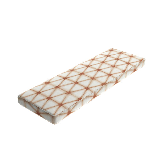 Custom Bench Cushion in Point Taken - Coral