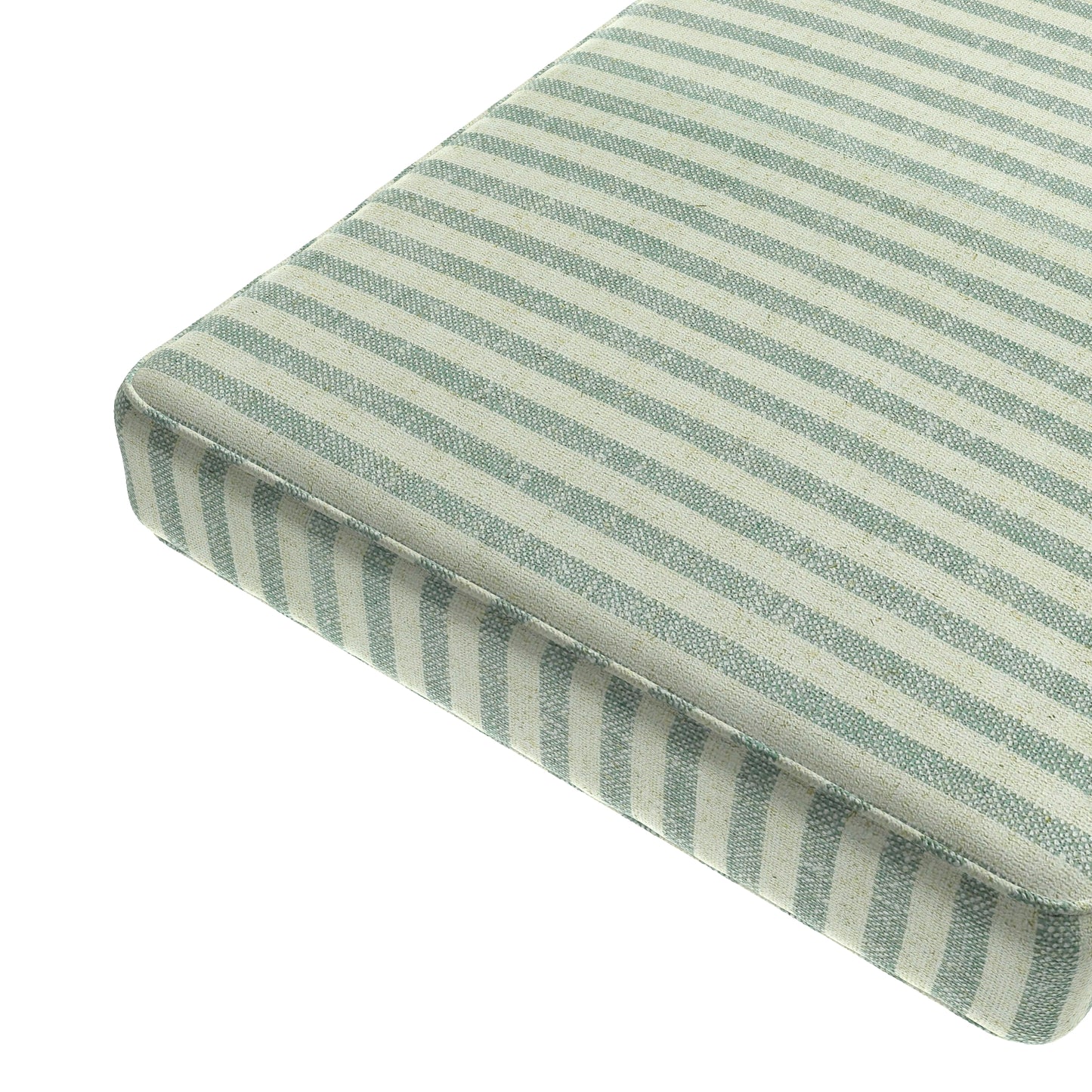 Custom Bench Cushion in Candy Shop Stripes - Bottleglass