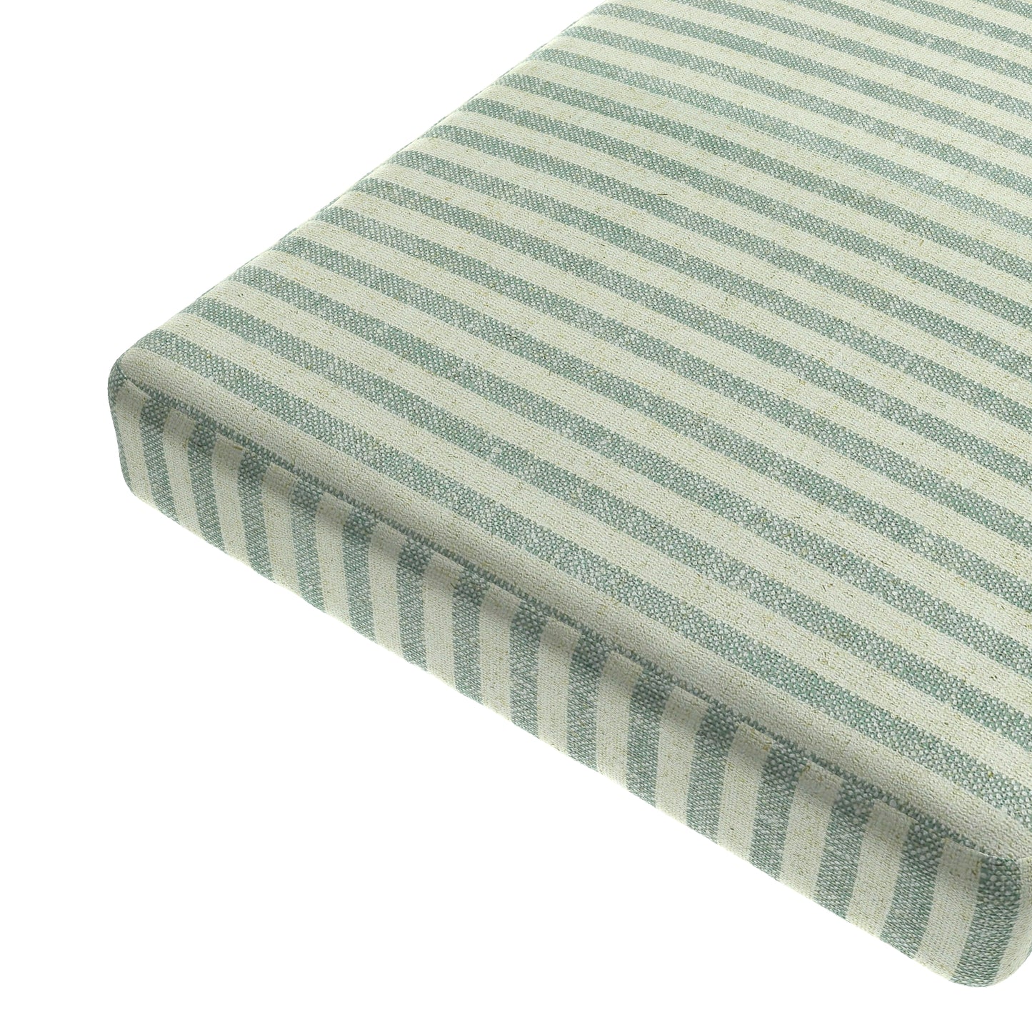 Custom Bench Cushion in Candy Shop Stripes - Bottleglass