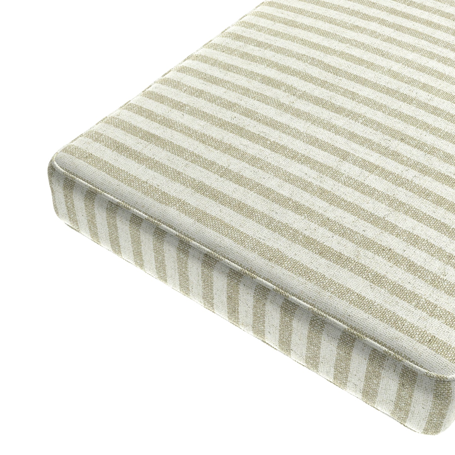 Custom Bench Cushion in Candy Shop Stripes - Dune