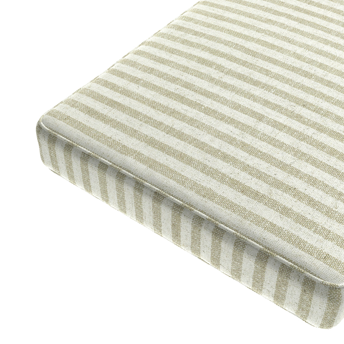 Custom Bench Cushion in Candy Shop Stripes - Dune