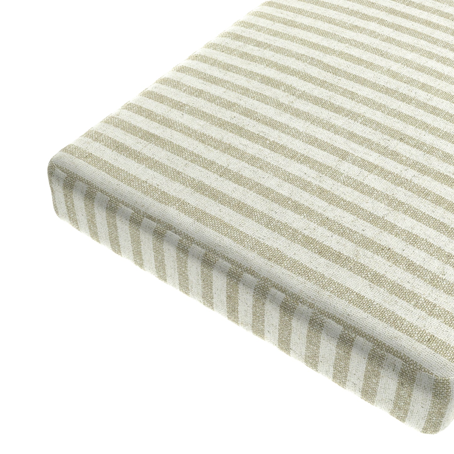 Custom Bench Cushion in Candy Shop Stripes - Dune