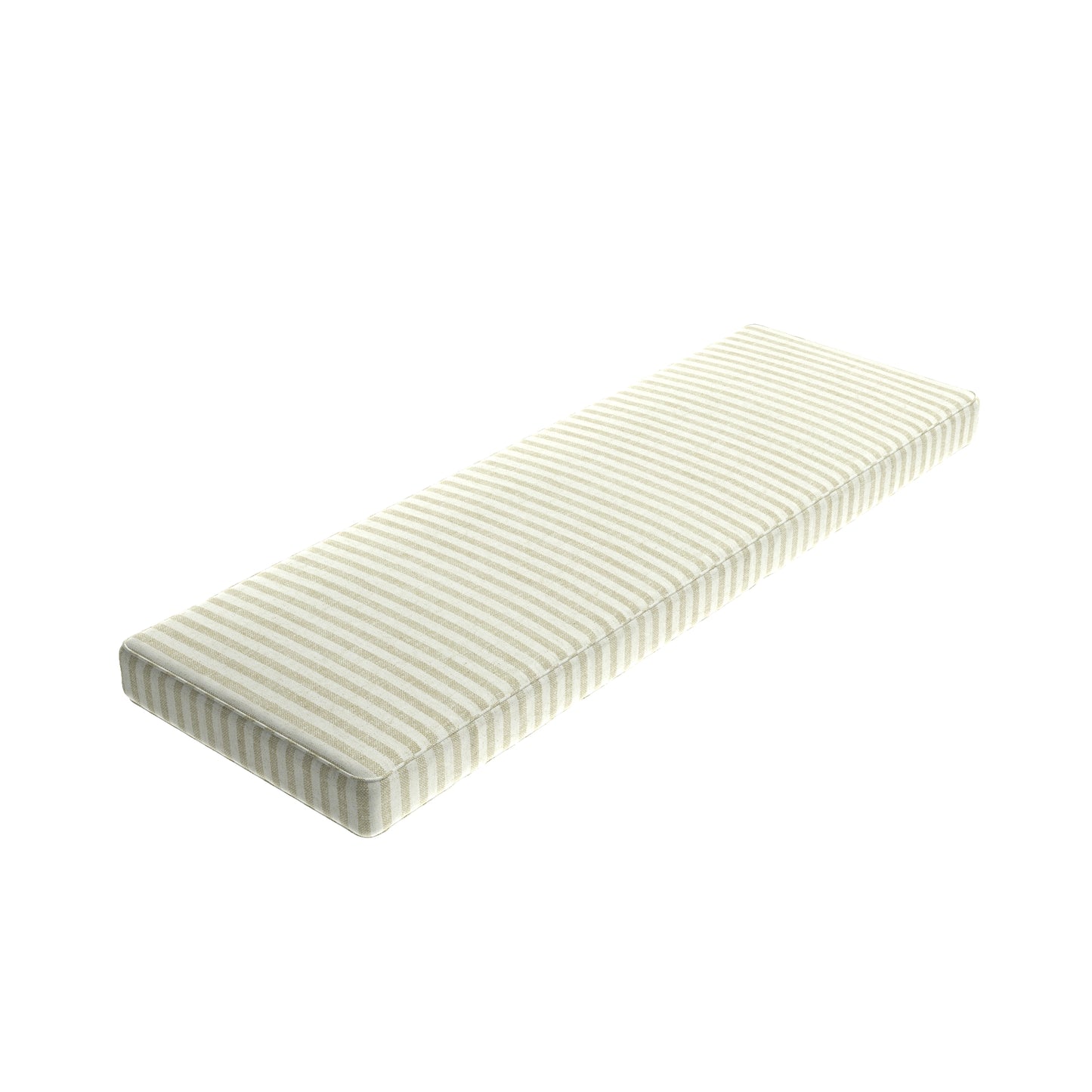 Custom Bench Cushion in Candy Shop Stripes - Dune