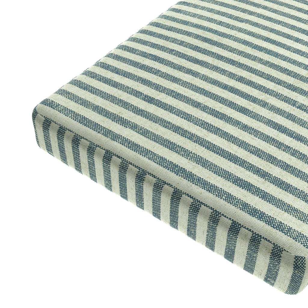 Custom Bench Cushion in Candy Shop Stripes - Navy