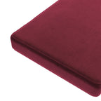 Custom Bench Cushion in Performance Velvet - Escarlata