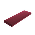 Custom Bench Cushion in Performance Velvet - Escarlata