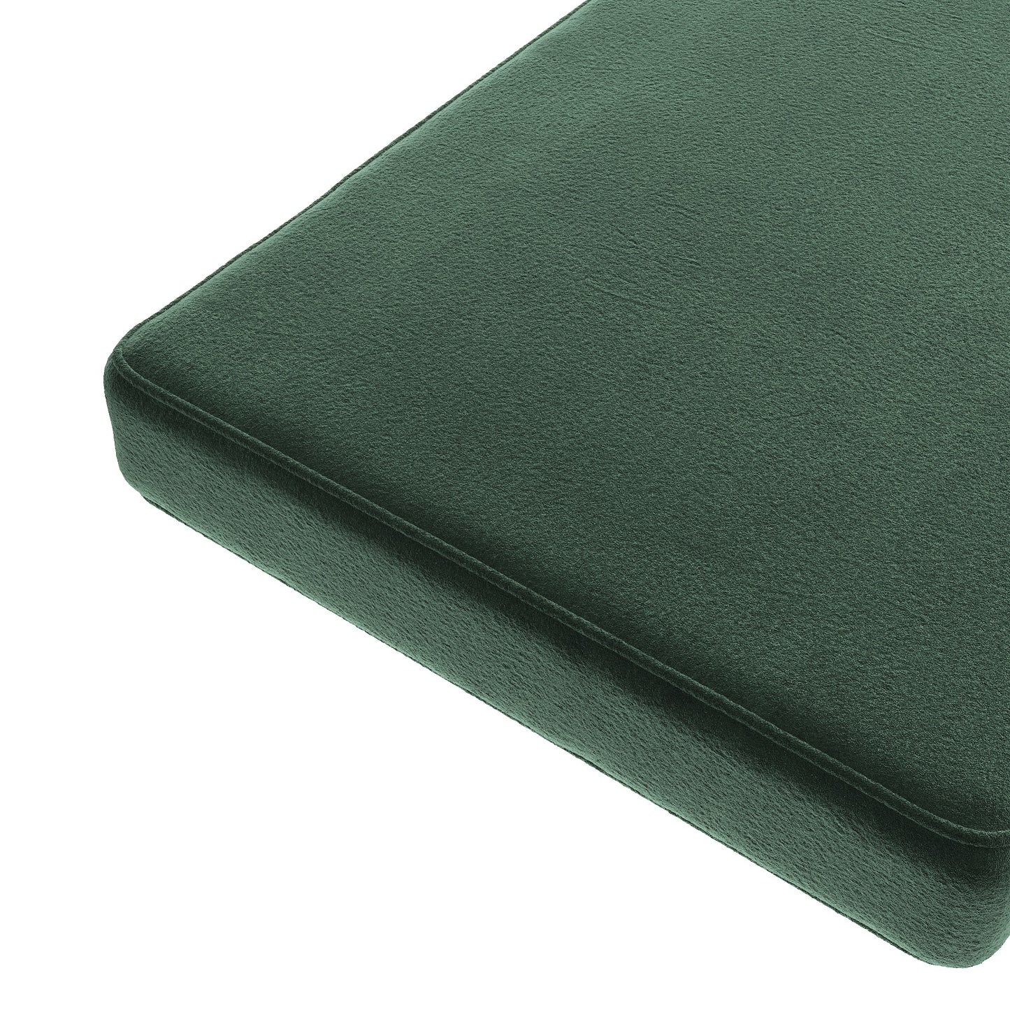 Custom Bench Cushion in Performance Velvet - Elf