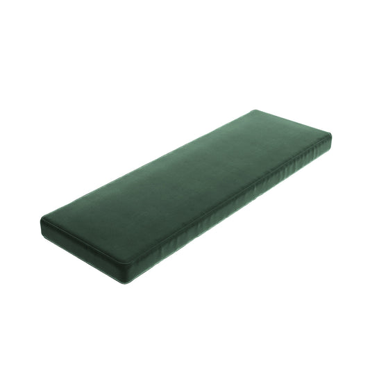 Custom Bench Cushion in Performance Velvet - Elf