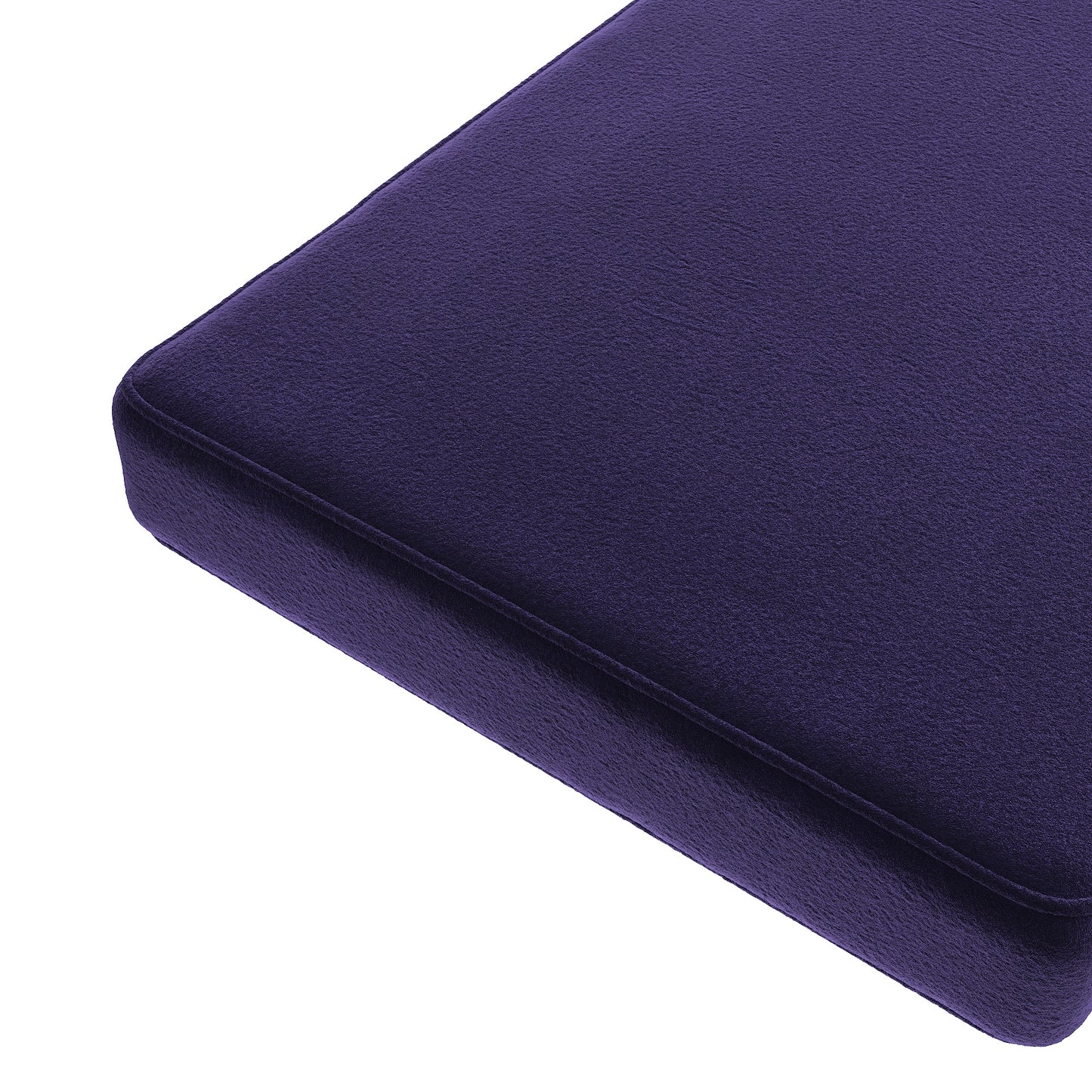 Custom Bench Cushion in Performance Velvet - Royal Violet