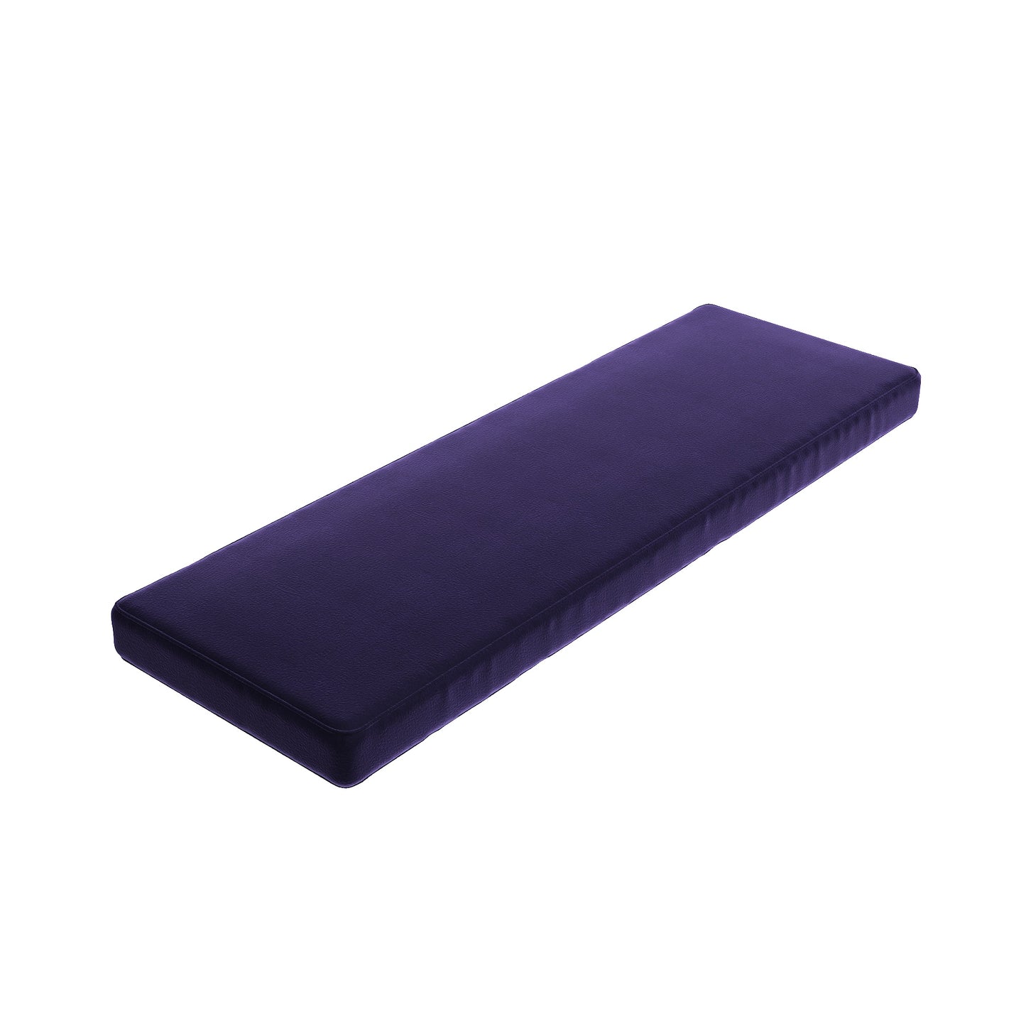 Custom Bench Cushion in Performance Velvet - Royal Violet