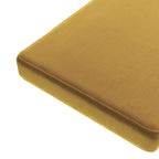 Custom Bench Cushion in Performance Velvet - Butternut