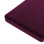 Custom Bench Cushion in Performance Velvet - Burgundy