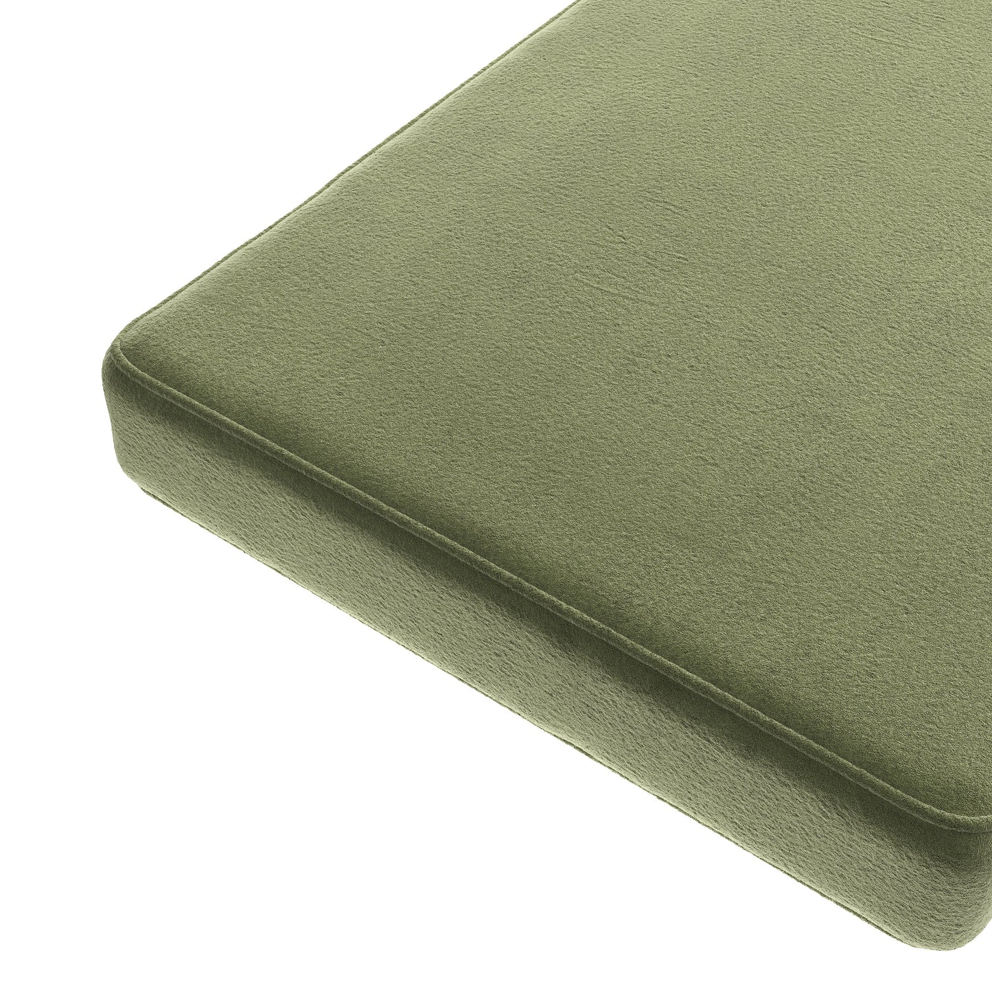 Custom Bench Cushion in Performance Velvet - Vineyard