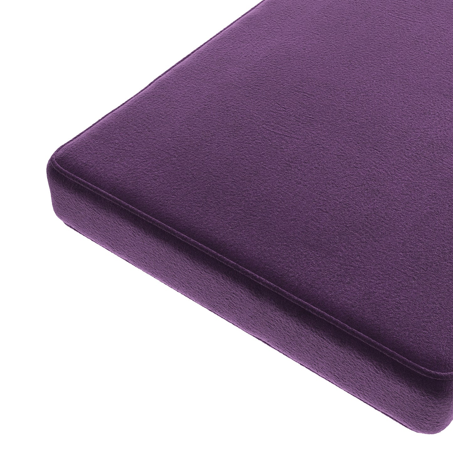 Custom Bench Cushion in Performance Velvet - Sweet Berry
