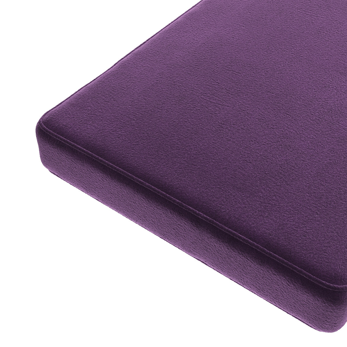 Custom Bench Cushion in Performance Velvet - Sweet Berry