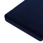 Custom Bench Cushion in Performance Velvet - River