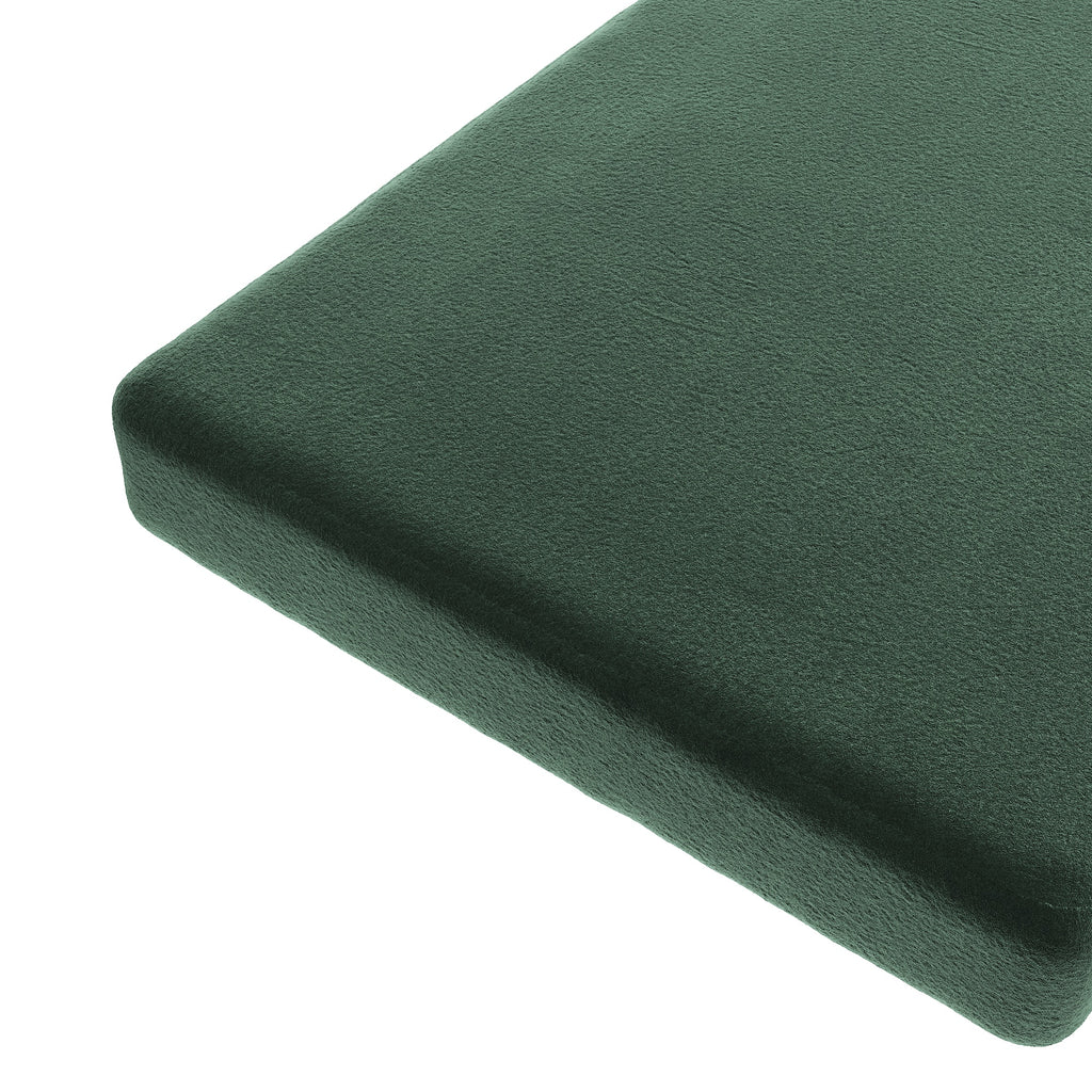 Custom Bench Cushion in Performance Velvet - Elf