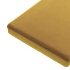 Custom Bench Cushion in Performance Velvet - Butternut