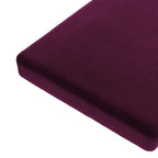 Custom Bench Cushion in Performance Velvet - Burgundy