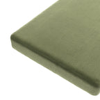 Custom Bench Cushion in Performance Velvet - Vineyard