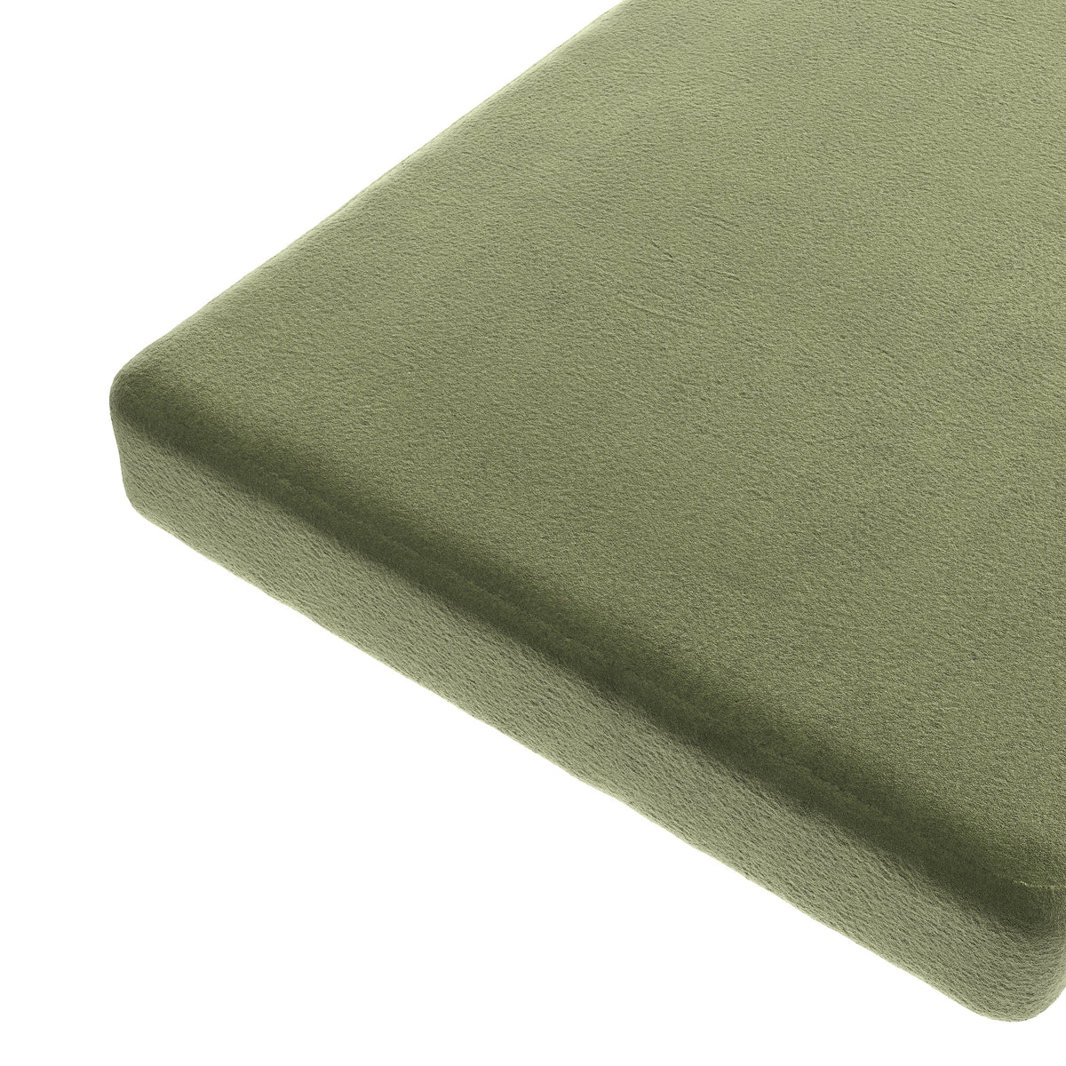 Custom Bench Cushion in Performance Velvet - Vineyard