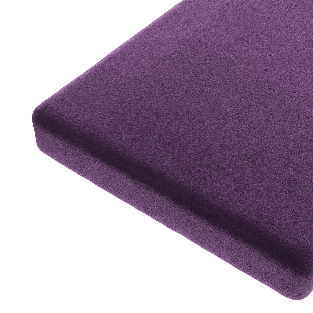 Custom Bench Cushion in Performance Velvet - Sweet Berry