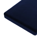Custom Bench Cushion in Performance Velvet - River