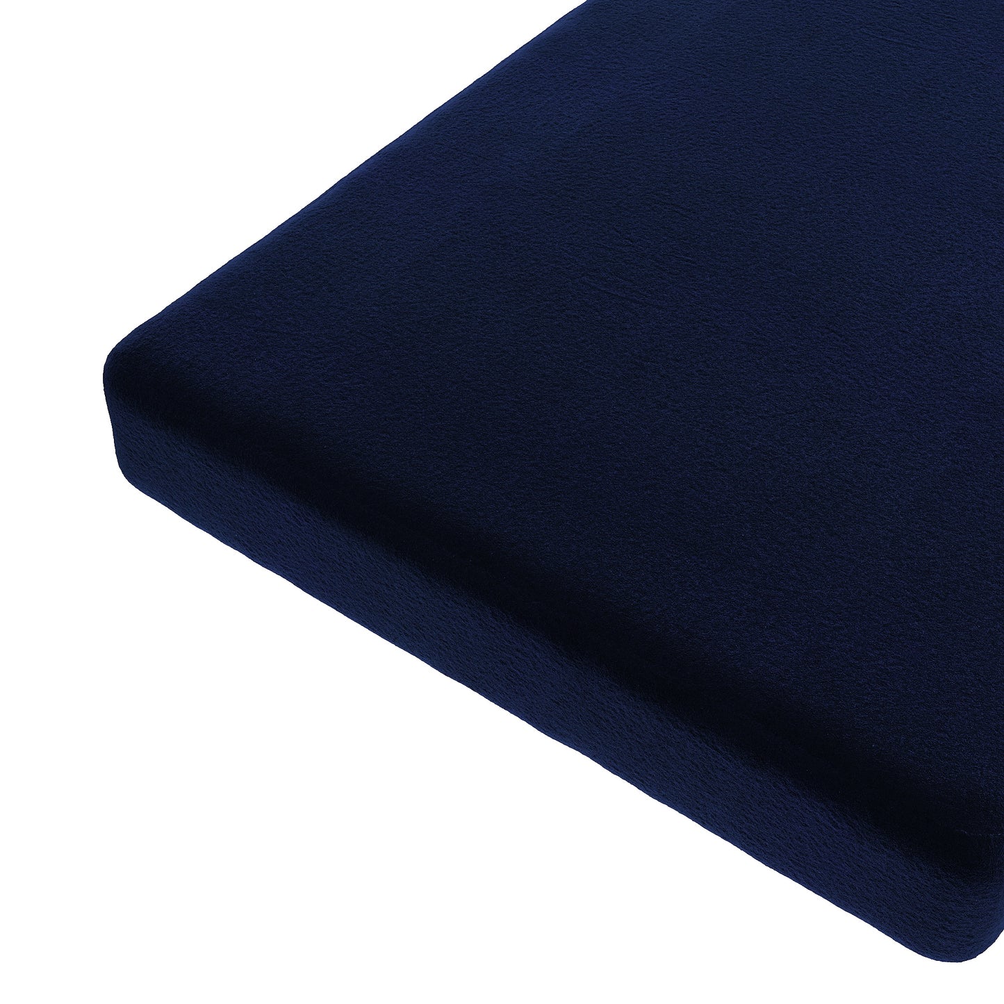 Custom Bench Cushion in Performance Velvet - River