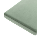 Custom Bench Cushion in Performance Velvet - Eucalyptus
