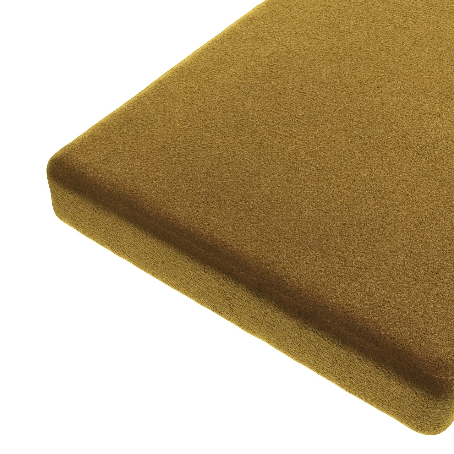 Custom Bench Cushion in Performance Velvet - Gold