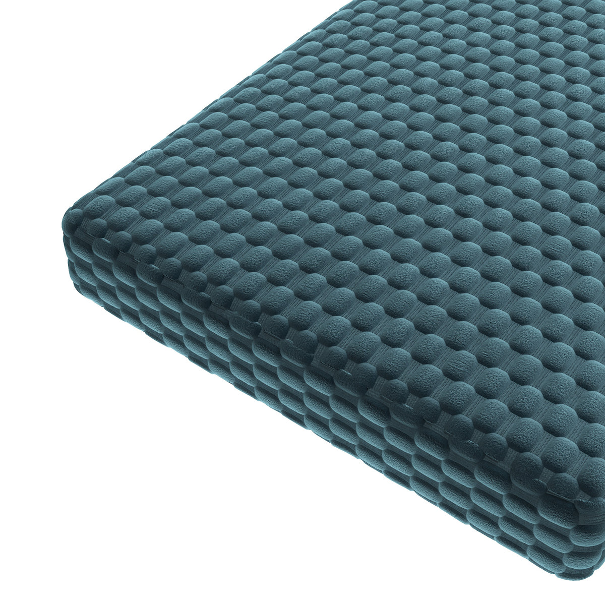 Custom Bench Cushion in Check Mate - Twilight
