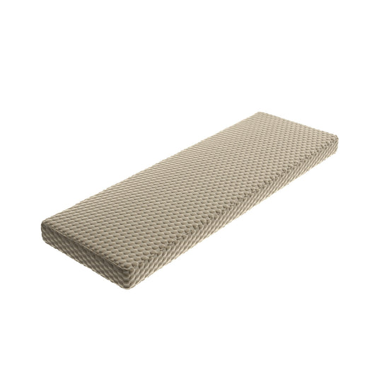 Custom Bench Cushion in Check Mate - Cream