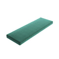Custom Bench Cushion in Performance Velvet - Rainforest