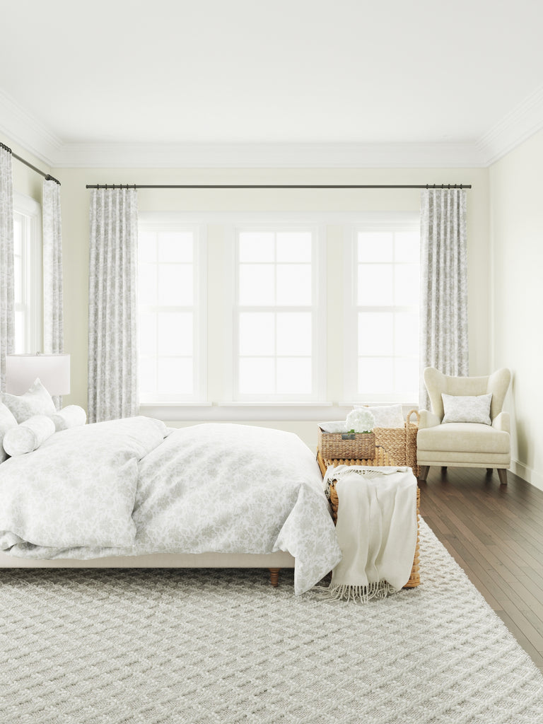 Pillow Sham in Toile - Rich Cream