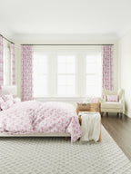 Duvet Cover in Toile - Strawberry