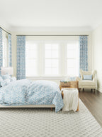 Duvet Cover in Trellis Like It Is - Waves
