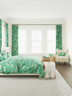 Duvet Cover in Koi Pond - Green
