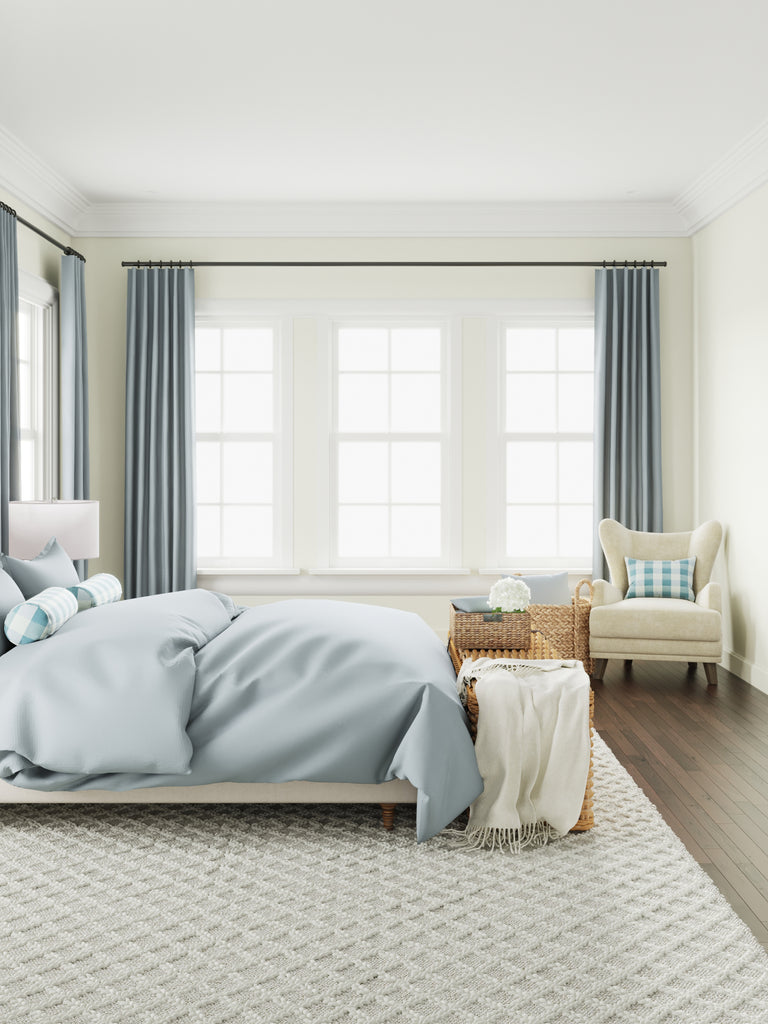 Ripplefold Drapery in Foxy Plaid - Harbor