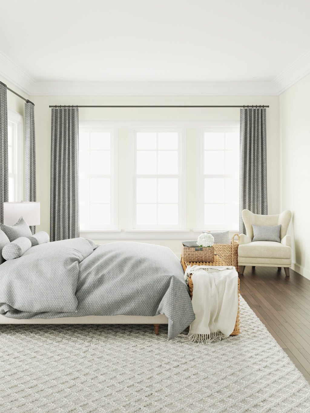 Duvet Cover in Ditsy - Indigo