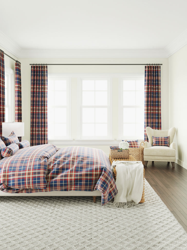 Large Lumbar Pillow in Tartan - Flannel