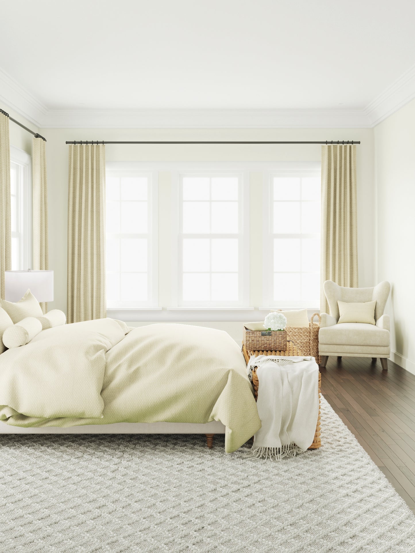 Boudoir Pillow in Ditsy - Latte