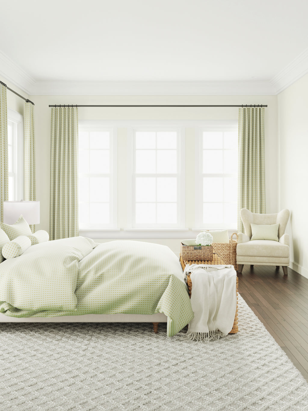 Pillow Sham in Luxe Gingham - Butter
