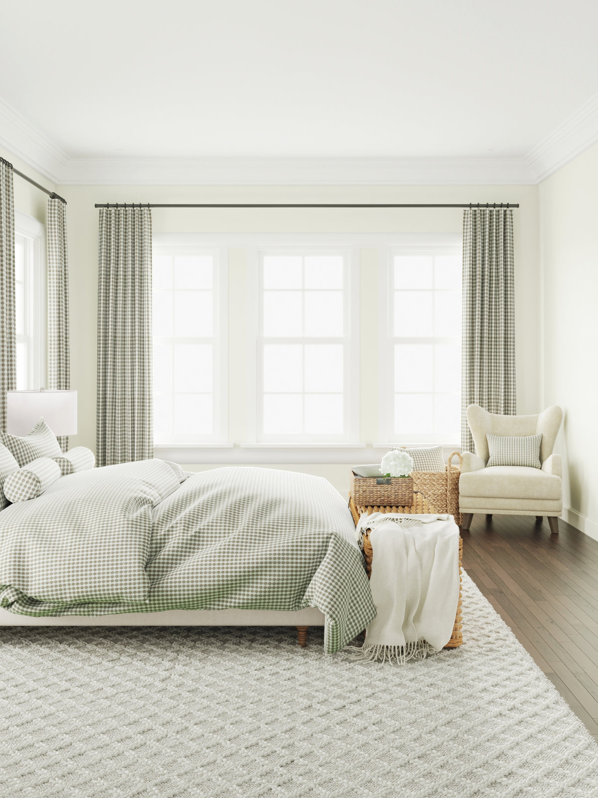 Pillow Sham in Luxe Gingham - Chocolate