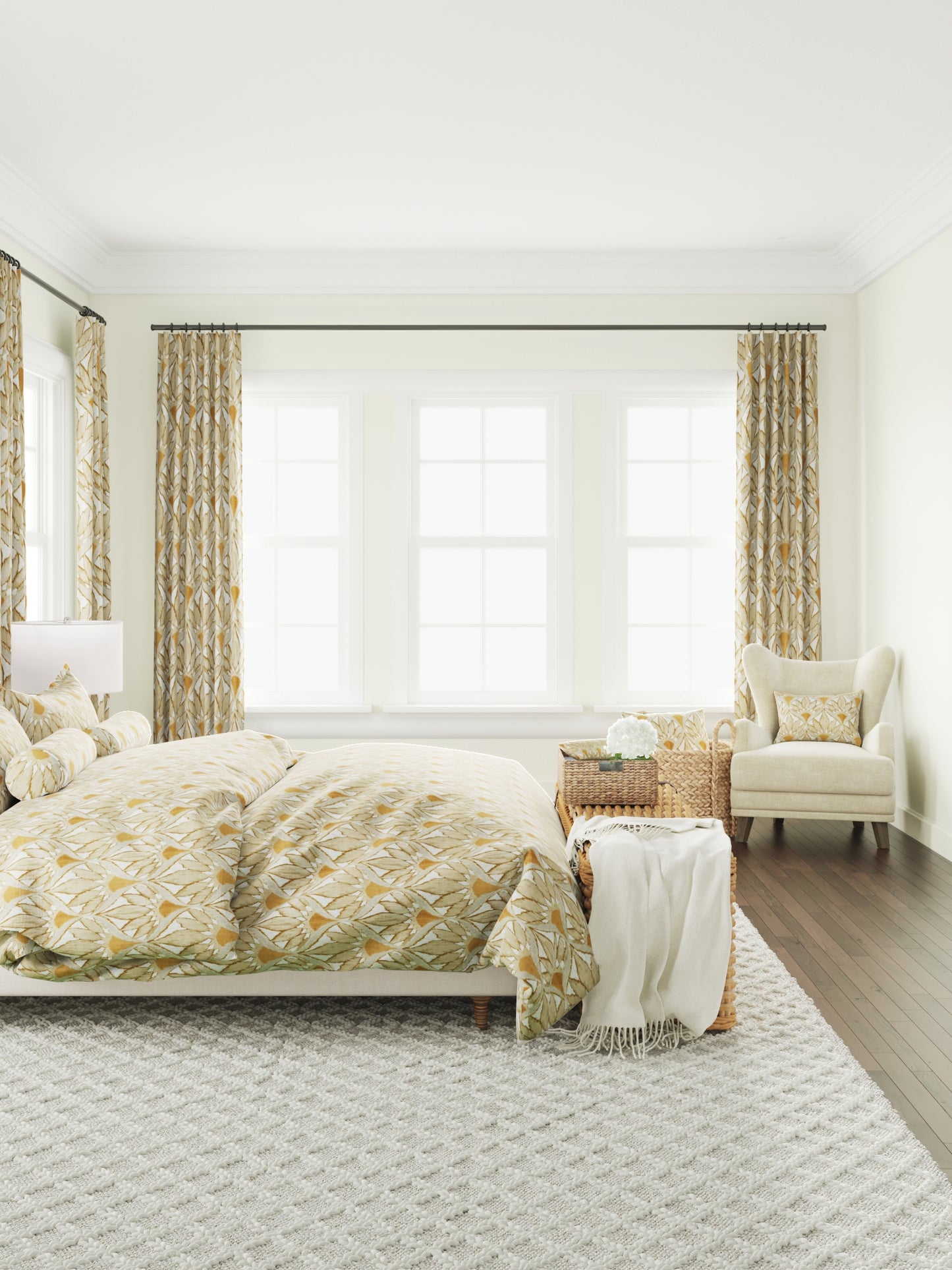 Duvet Cover in Petal Press - Cinnamon