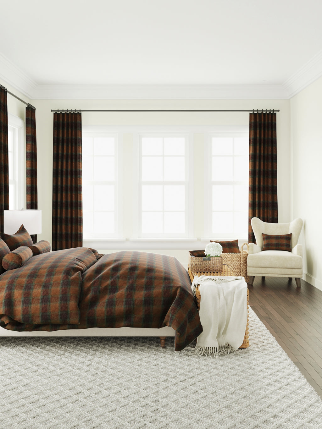 Duvet Cover in Cozy Cabin - Pumpernickel