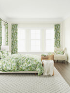 Bolster Pillow in Tropical Toile - Palm