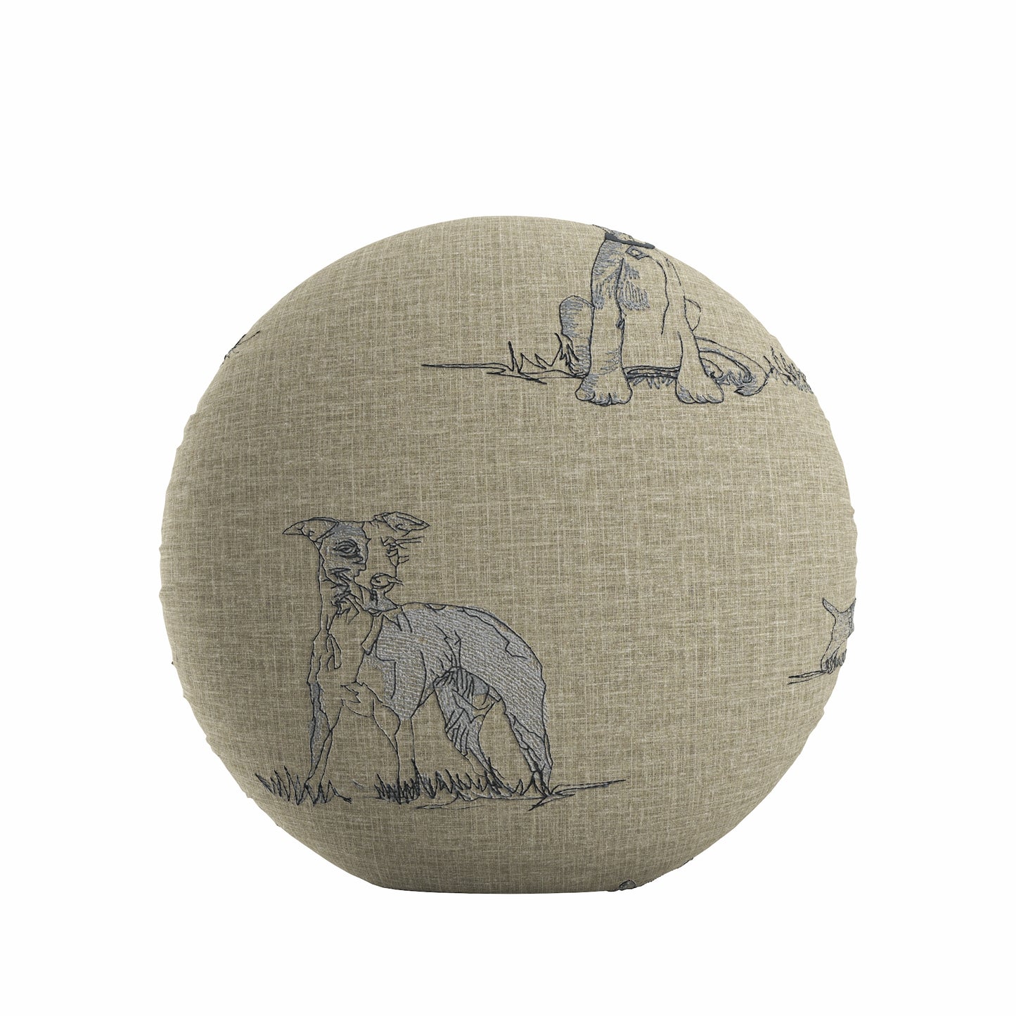 Circular Throw Pillow in Duffy - Doodle