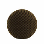 Circular Throw Pillow in Check Mate - Ganache