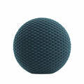 Circular Throw Pillow in Check Mate - Twilight